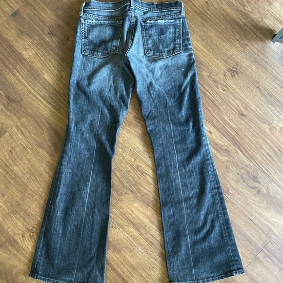 Citizen of humanity Ingrid flare black washed jeans size 27- inseam 32 - Picture 2 of 5